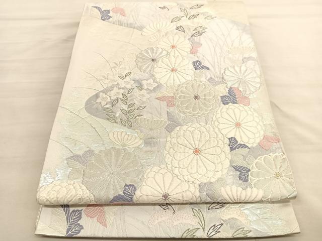 平和屋着物◎六通柄袋帯　唐織　新蒔絵紋　金銀糸　正絹　逸品　BAAV3511hv