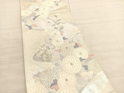 平和屋着物◎六通柄袋帯　唐織　新蒔絵紋　金銀糸　正絹　逸品　BAAV3511hv
