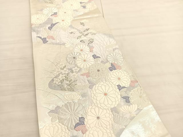 平和屋着物◎六通柄袋帯　唐織　新蒔絵紋　金銀糸　正絹　逸品　BAAV3511hv