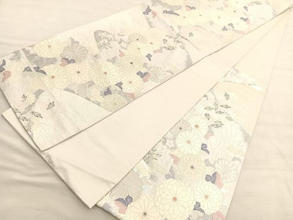 平和屋着物◎六通柄袋帯　唐織　新蒔絵紋　金銀糸　正絹　逸品　BAAV3511hv