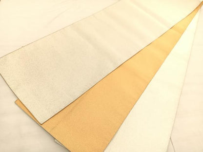 平和屋着物◎両面　全通柄袋帯　綴れ　金糸　正絹　逸品　BAAV3551hv