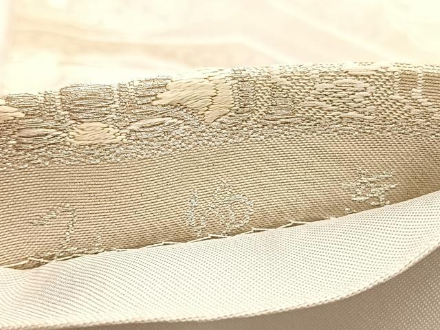 平和屋着物◎六通柄袋帯　唐織　みゆき　蜀江花文　金銀糸　正絹　逸品　BAAV3641hv