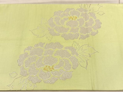 平和屋着物◎太鼓柄袋帯　牡丹　金銀糸　正絹　逸品　BAAV3681hv