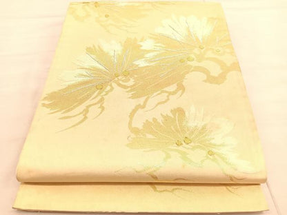 平和屋着物◎六通柄袋帯 老松 金銀糸 正絹 逸品 BAAV3682hv