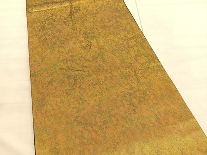 平和屋着物◎西陣　高島織物謹製　六通柄袋帯　霞文　青銅箔　正絹　逸品　BAAV3864hv