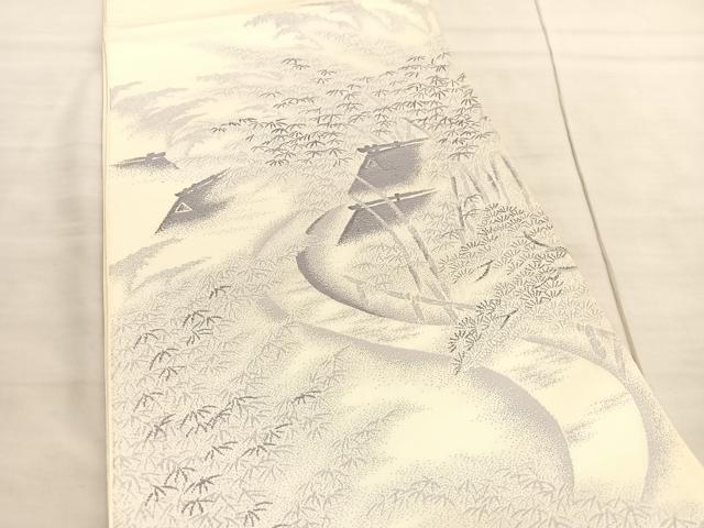 平和屋着物◎六通柄袋帯　京都嵯峨野路　正絹　逸品　BAAV3869hv