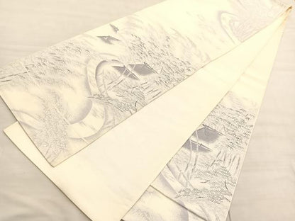 平和屋着物◎六通柄袋帯　京都嵯峨野路　正絹　逸品　BAAV3869hv
