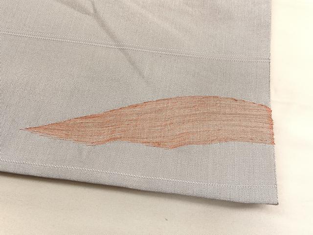 平和屋着物◎太鼓柄袋帯　すくい織　鼓　銀糸　正絹　逸品　BAAV3872hv