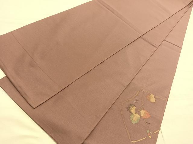 平和屋着物◎太鼓柄袋帯 すくい織 地紙枝葉文 鈴乃屋扱い 正絹 逸品 BAAV3876hv