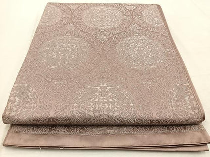平和屋着物◎六通柄袋帯 狩猟文 銀糸 正絹 逸品 BAAV4218yc