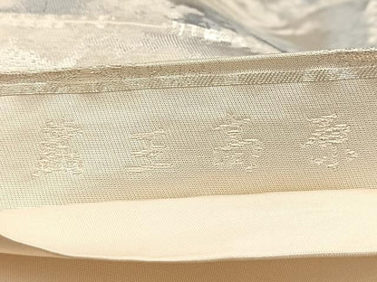 平和屋着物◎六通柄袋帯　蔵王高原　銀糸　正絹　逸品　BAAV4219yc