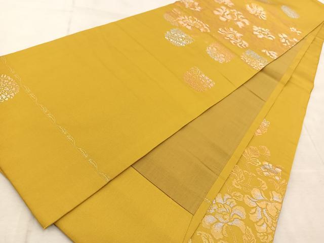 平和屋着物◎六通柄　本袋帯　花詩　金銀糸　正絹　逸品　BAAV4456yc