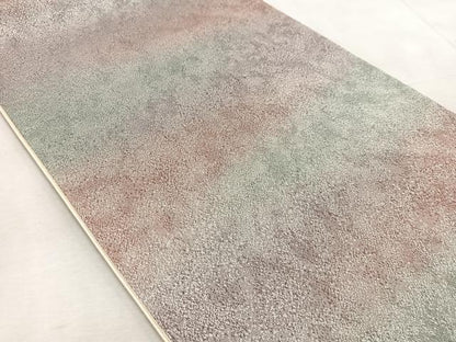 平和屋着物◎全通柄袋帯　霞文　銀糸　正絹　逸品　BAAV4519yc