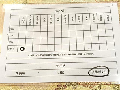 平和屋着物◎佐賀錦　六通柄袋帯　籬花文　金糸　正絹　逸品　BAAV4558yc
