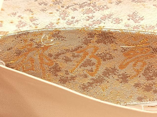 平和屋着物◎六通柄袋帯　都乃夢　金糸　正絹　逸品　BAAV4580yc