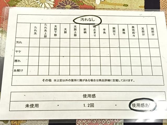 平和屋着物◎六通柄袋帯　唐織　短冊風景花文　金銀糸　正絹　逸品　BAAV4620yc
