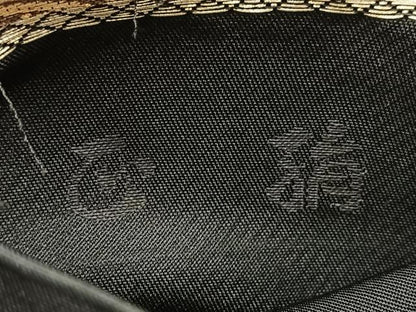 平和屋着物◎六通柄　本袋帯　唐織　更紗　黒地　金銀糸　正絹　逸品　BAAV4637yc