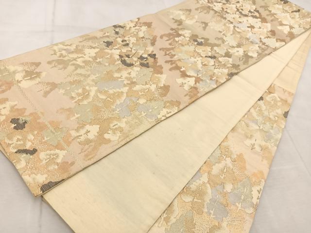 平和屋着物◎六通柄　京袋帯　樹林文　金銀糸　正絹　逸品　BAAV4739yc