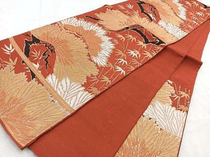 平和屋着物◎六通柄袋帯 松竹文 金糸 BAAV4748yc