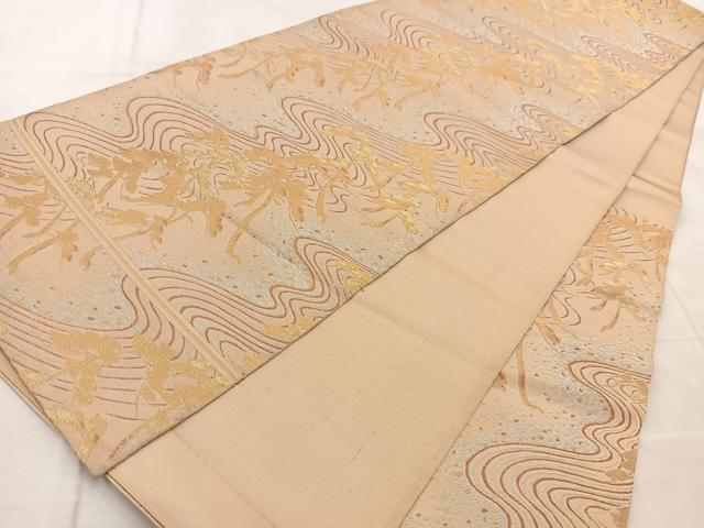 平和屋着物◎六通柄　本袋帯　唐織　浜松　金銀糸　BAAV4818yc