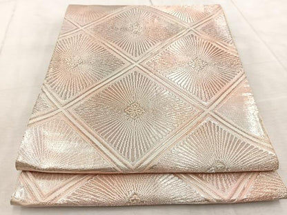 平和屋着物◎西陣　六通柄袋帯　花菱文　証紙付き　正絹　逸品　BAAV4886yc