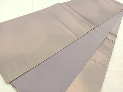 平和屋着物◎六通柄袋帯　霞文　引箔　正絹　逸品　BAAV4957yc