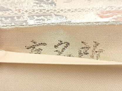 平和屋着物◎六通柄袋帯 京名所 プラチナ二重箔 正絹 逸品 BAAV4986yc
