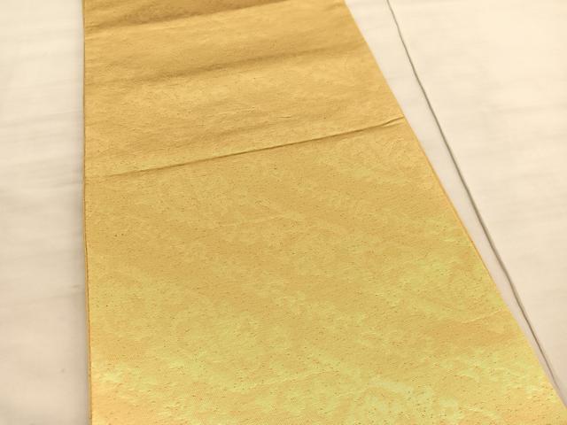 平和屋着物◎六通柄袋帯　草花文　金糸　正絹　逸品　BAAV5171hv