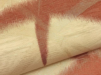 平和屋着物＊夏物 六通柄袋帯 芝草文 金銀糸 正絹 逸品 BAAV5362hv