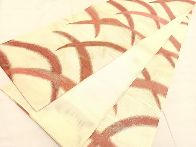 平和屋着物＊夏物 六通柄袋帯 芝草文 金銀糸 正絹 逸品 BAAV5362hv