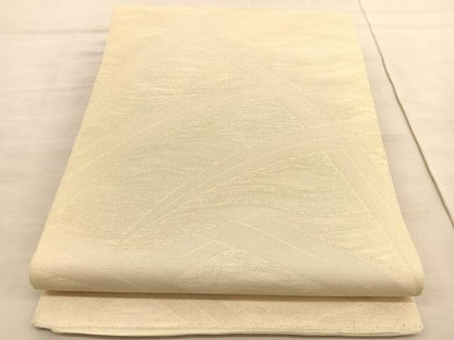 平和屋着物＊夏物 全通柄袋帯 草葉文 銀糸 正絹 逸品 BAAV5371hv