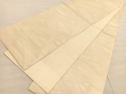 平和屋着物＊夏物 全通柄袋帯 草葉文 銀糸 正絹 逸品 BAAV5371hv