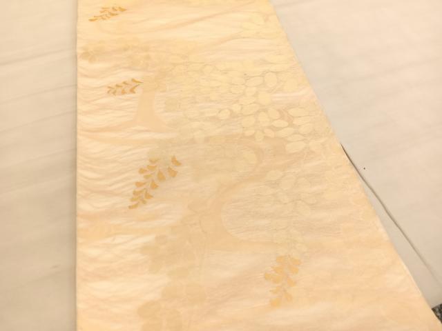 平和屋着物＊夏物 六通柄 本袋帯 流水枝葉文 金糸 正絹 逸品 BAAV5373hv