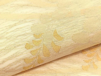 平和屋着物＊夏物 六通柄 本袋帯 流水枝葉文 金糸 正絹 逸品 BAAV5373hv