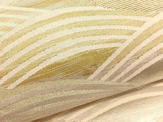 平和屋着物＊夏物 六通柄袋帯 青海波 金銀糸 正絹 逸品 BAAV5378hv