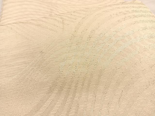 平和屋着物＊夏物 六通柄袋帯 流線文 銀糸 正絹 逸品 BAAV5380hv