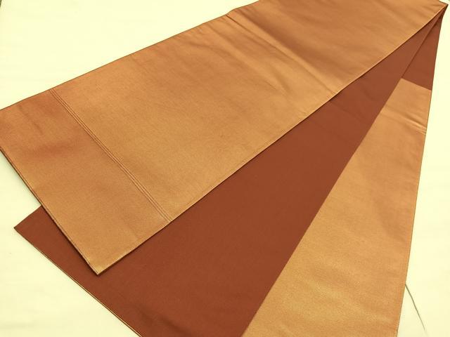 平和屋着物◎六通柄袋帯　霞文　引箔　正絹　逸品　BAAV5406hv