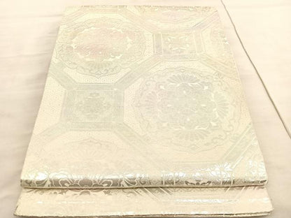 平和屋着物◎六通柄袋帯　蜀甲鏡裏　銀糸　やまとオリジナル　正絹　逸品　BAAV5418hv