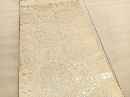 平和屋着物◎西陣　両面　全通柄袋帯　蜀江花文　金銀糸　正絹　逸品　BAAV5829hv