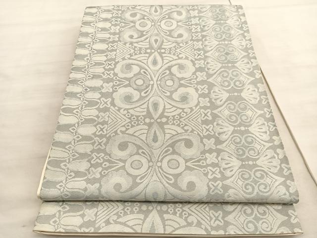 平和屋着物◎六通柄袋帯　飾花文　正絹　逸品　BAAV5837hv