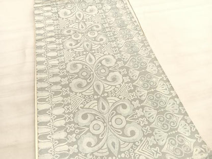 平和屋着物◎六通柄袋帯　飾花文　正絹　逸品　BAAV5837hv
