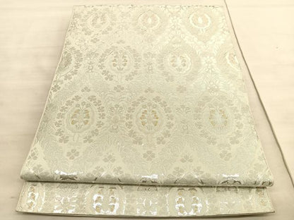 平和屋着物◎六通柄　本袋帯　立涌花文　金銀糸　正絹　逸品　BAAV5843hv
