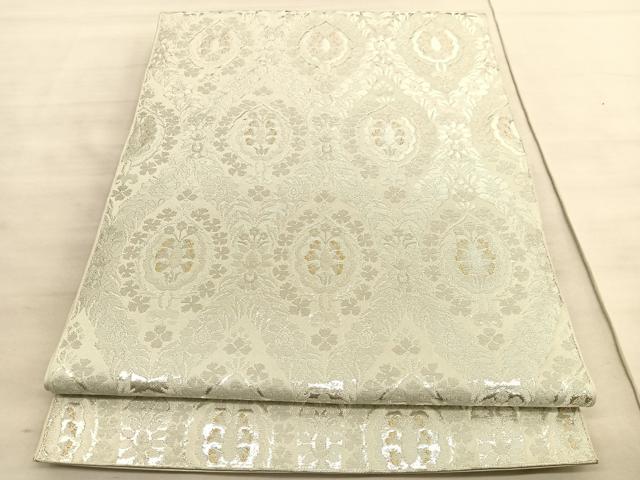 平和屋着物◎六通柄　本袋帯　立涌花文　金銀糸　正絹　逸品　BAAV5843hv