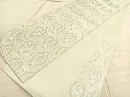 平和屋着物◎六通柄　本袋帯　立涌花文　金銀糸　正絹　逸品　BAAV5843hv