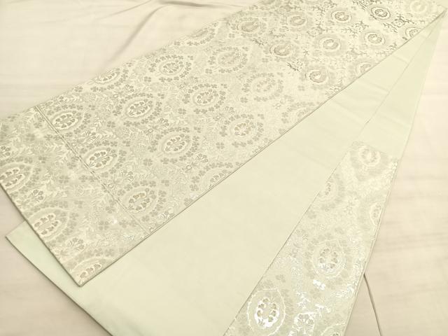 平和屋着物◎六通柄　本袋帯　立涌花文　金銀糸　正絹　逸品　BAAV5843hv