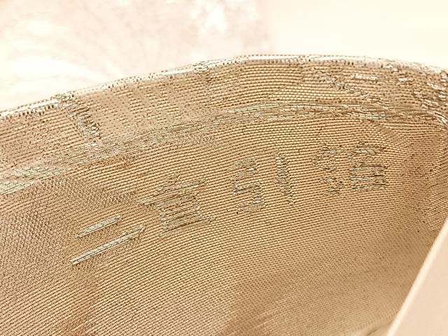 平和屋着物◎六通柄袋帯　古京錦　風景文　二重引箔　銀糸　正絹　逸品　BAAV5846hv