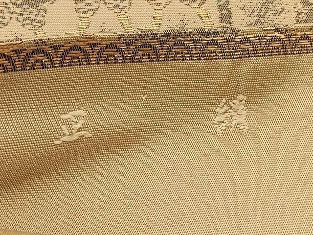 平和屋着物◎六通柄 本袋帯 人物風景文 金糸 正絹 逸品 BAAV5934hv