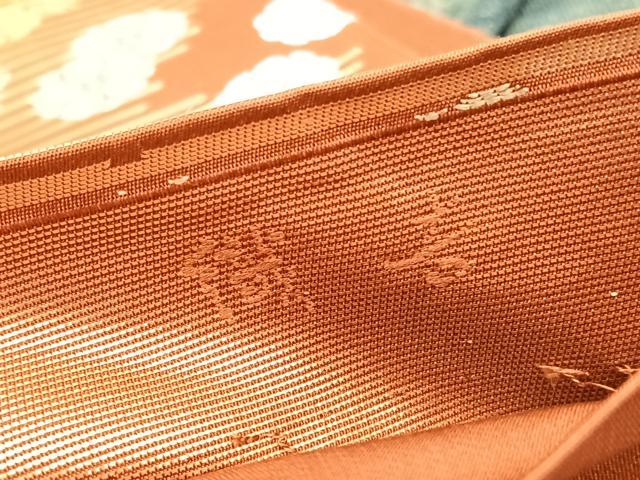 平和屋着物◎六通柄 本袋帯 織吉 松梅文 金糸 正絹 逸品 BAAV5944hv