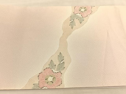 平和屋着物◎太鼓柄袋帯　辻が花　手描き　金彩　正絹　逸品　BAAV5974hv