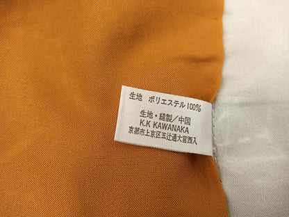 平和屋着物■小紋 麻の葉花文 洗える着物 BAAV6081mz